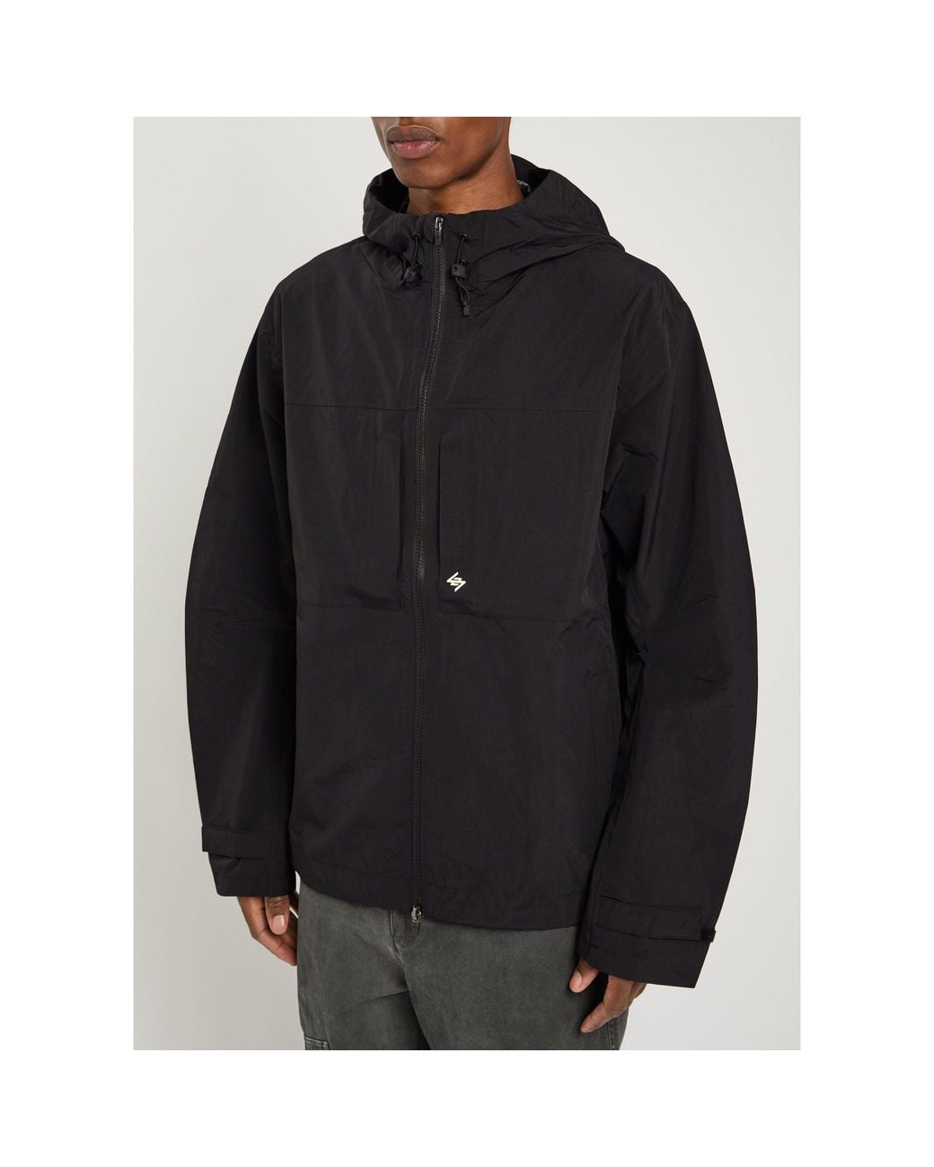 Represent Black Hooded Zip Jacket for men
