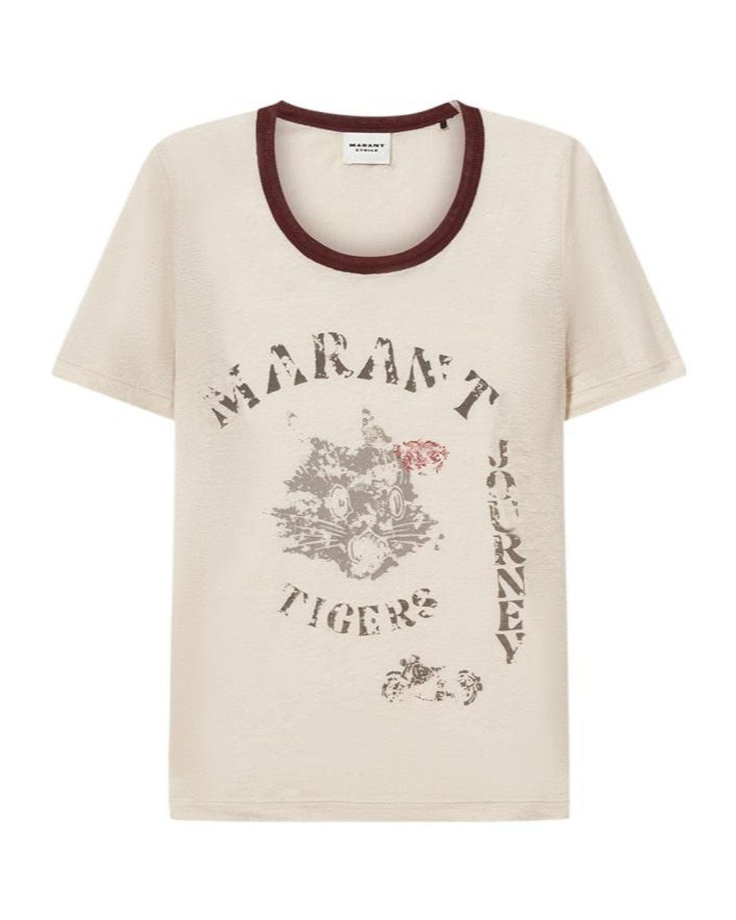 Isabel Marant Natural Étoile Kiliann Graphic T-Shirt