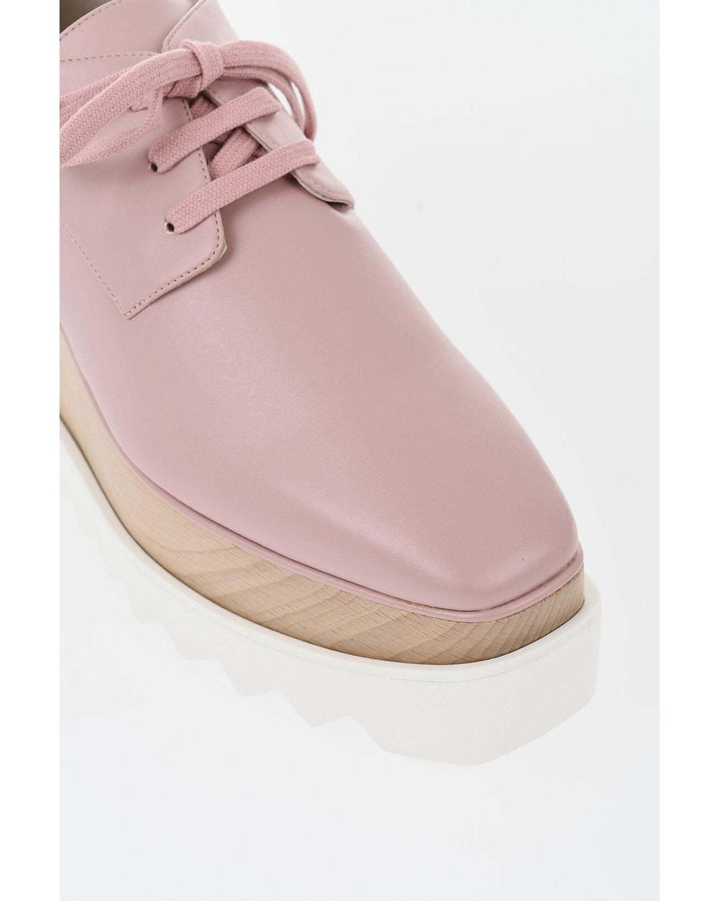 Stella McCartney Pink Elyse Platform Derby Shoes