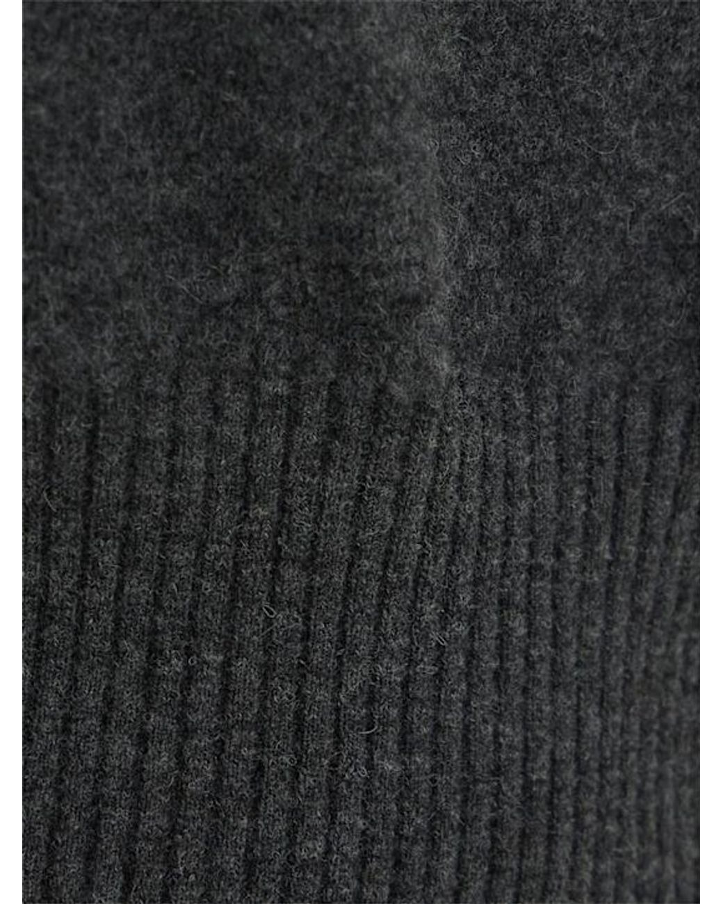 Proenza Schouler Black Cropped Turtleneck Sweater