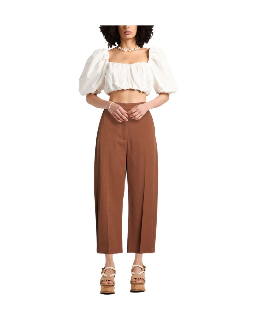 Marni Brown Loose-Fit Trousers