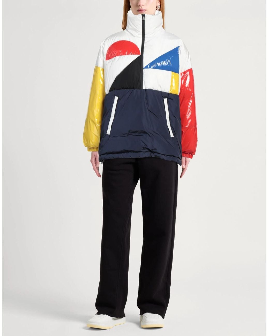 Weekend by Maxmara Blue Multicolored Down Jacket