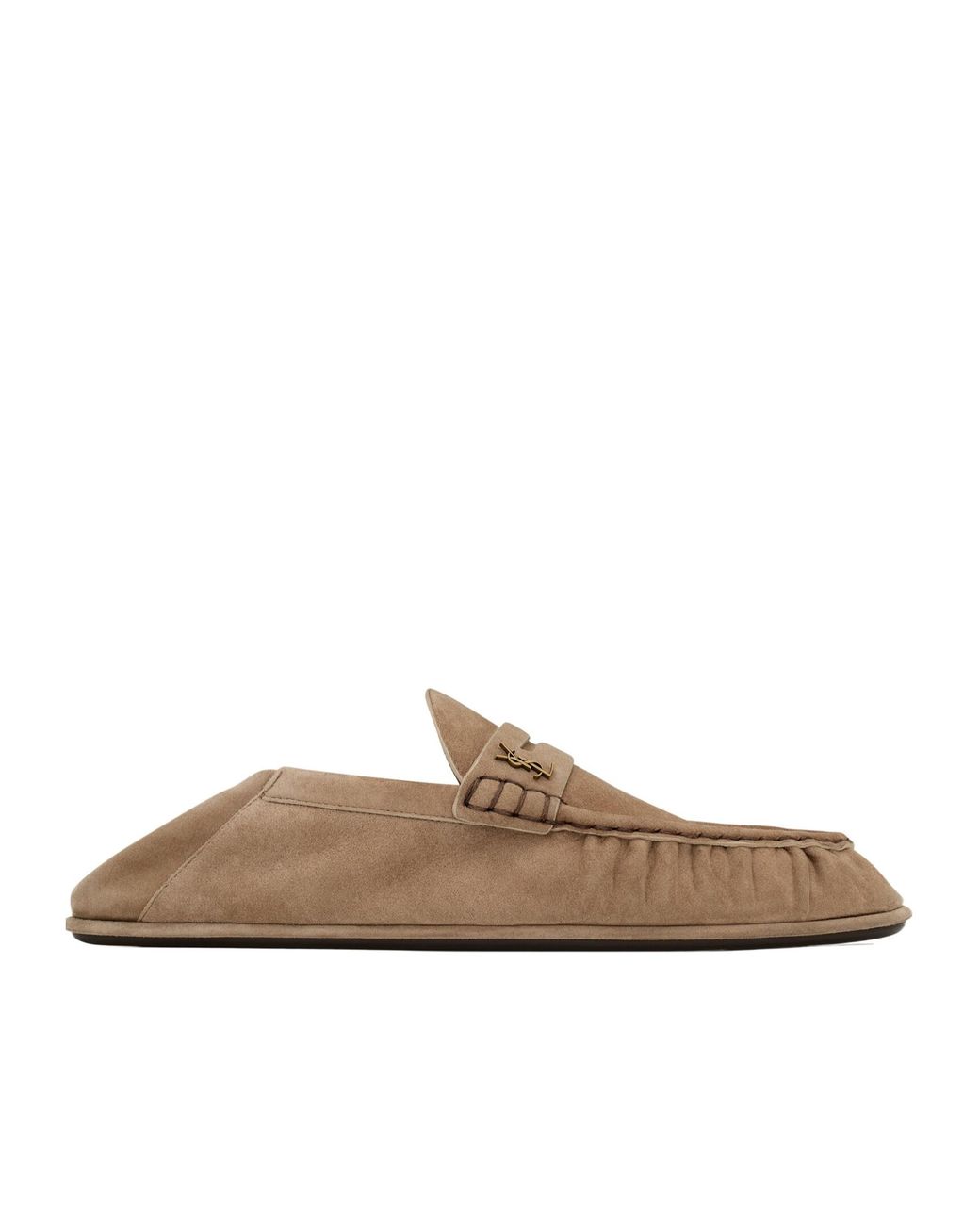 Saint Laurent Brown Le Loafer Foldable Loafers for men