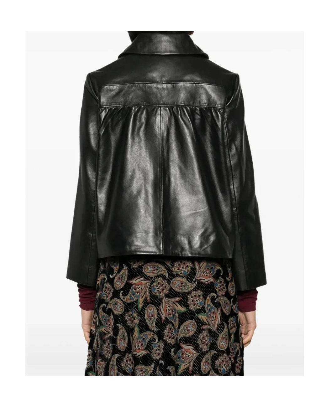 Ba&sh Black Mylos Leather Jacket