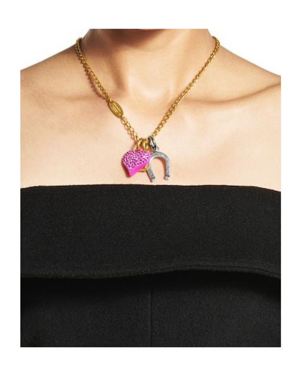 Balenciaga Pink Carousel Horseshoe Collector Necklace