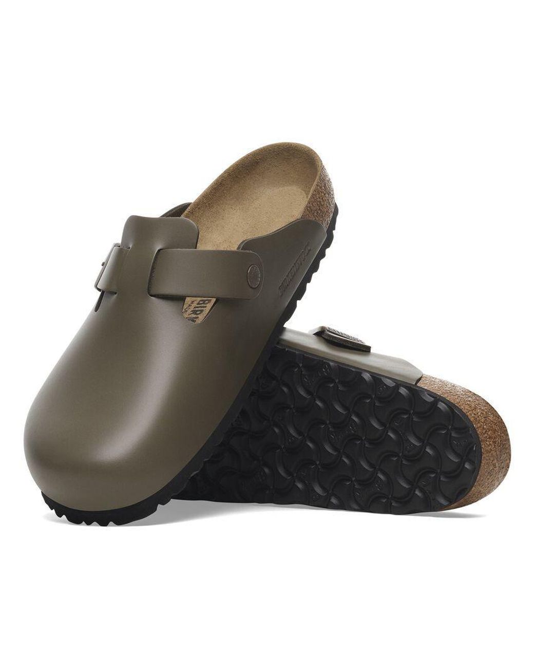 Birkenstock Brown Boston Slip-On Clogs for men