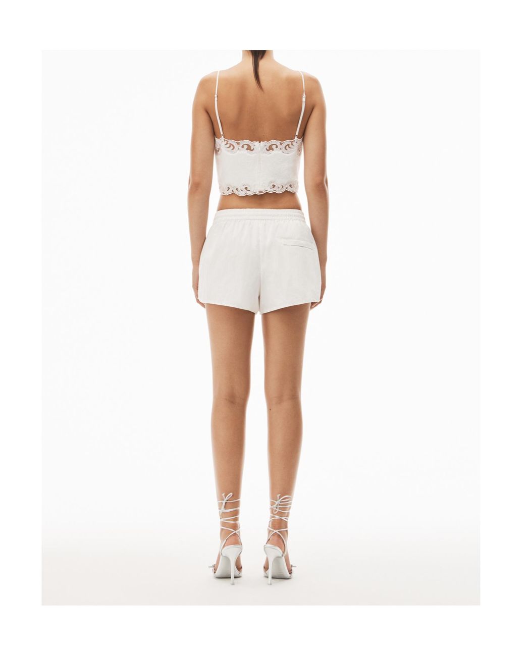 Alexander Wang White Marathon Shorts