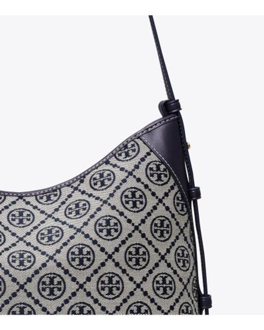 Tory Burch Gray T Monogram Messenger Bag