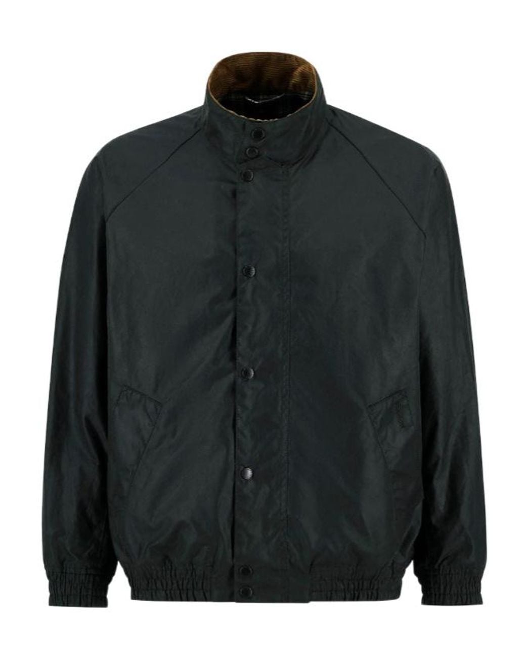 Barbour Black Blouson Transport Waxed Jacket for men