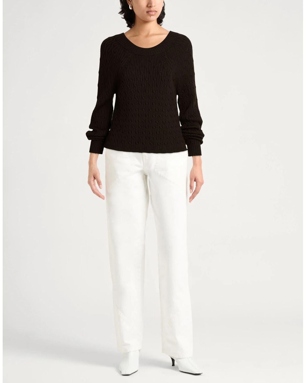 Max Mara Black Long Sleeves Jumpers
