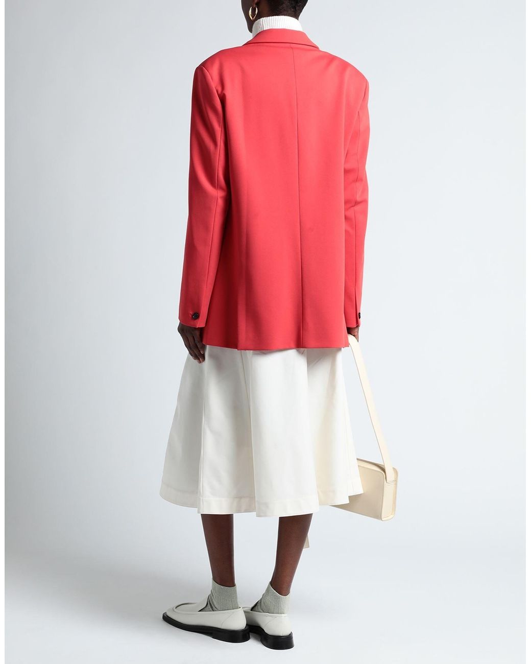 Marni Red Single-Breasted Blazer