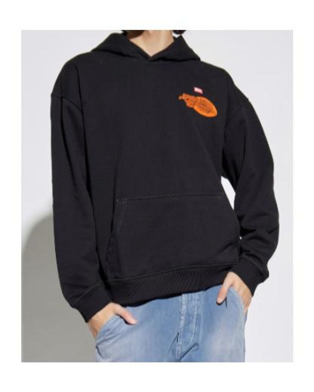 DIESEL Blue S-Boxt-Hood-T5 Hoodie for men