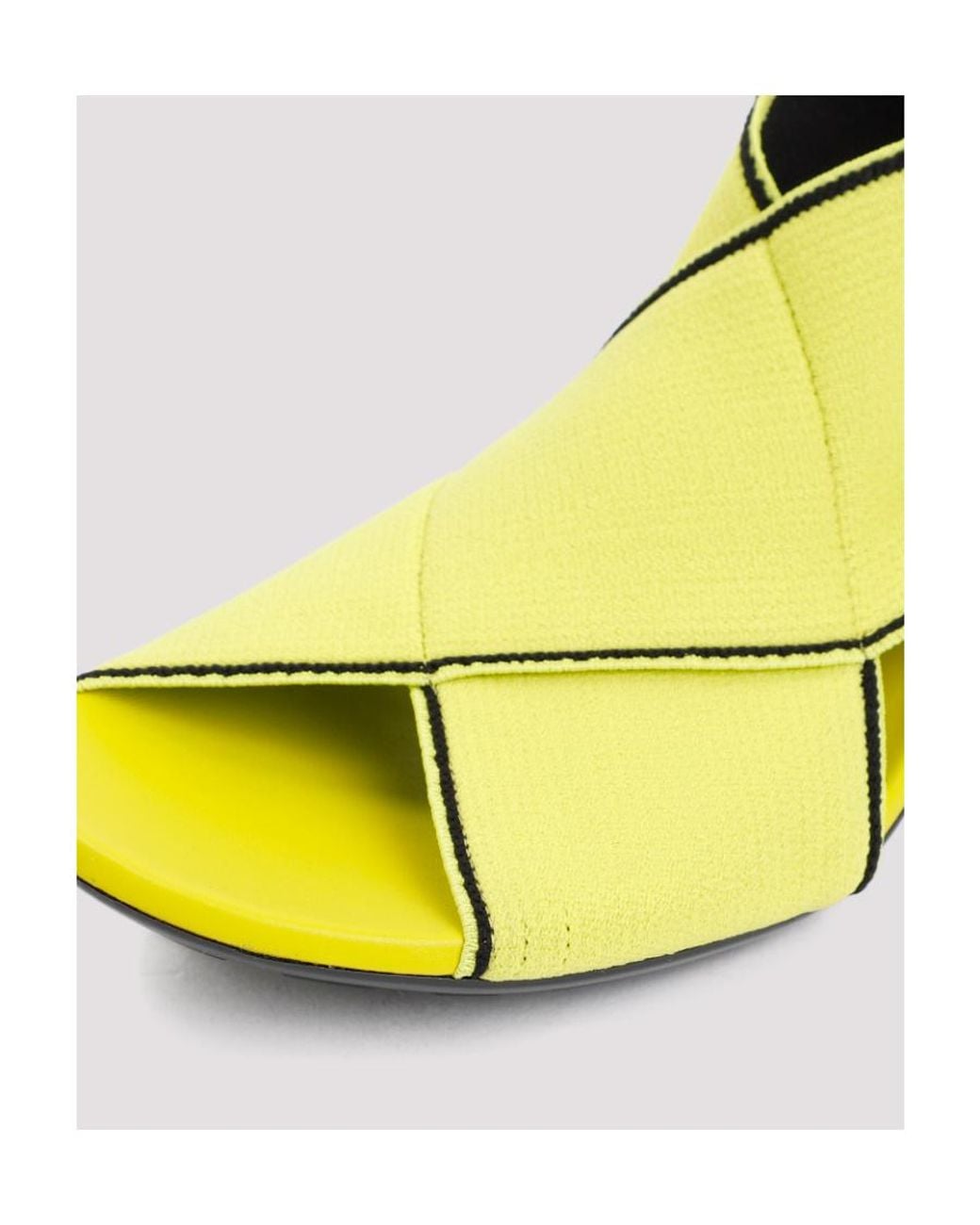 Bottega Veneta Yellow Elasticated Open Toe Sandals