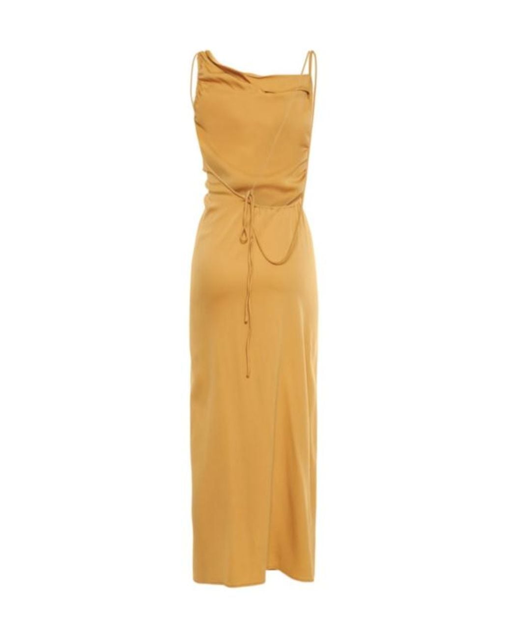 Christopher Esber Metallic Backless Dress With Draped Back