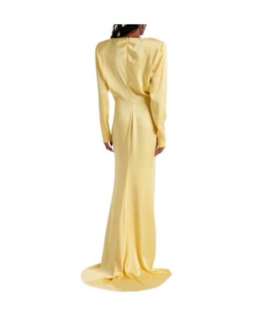 Stella McCartney Yellow Satin Gown