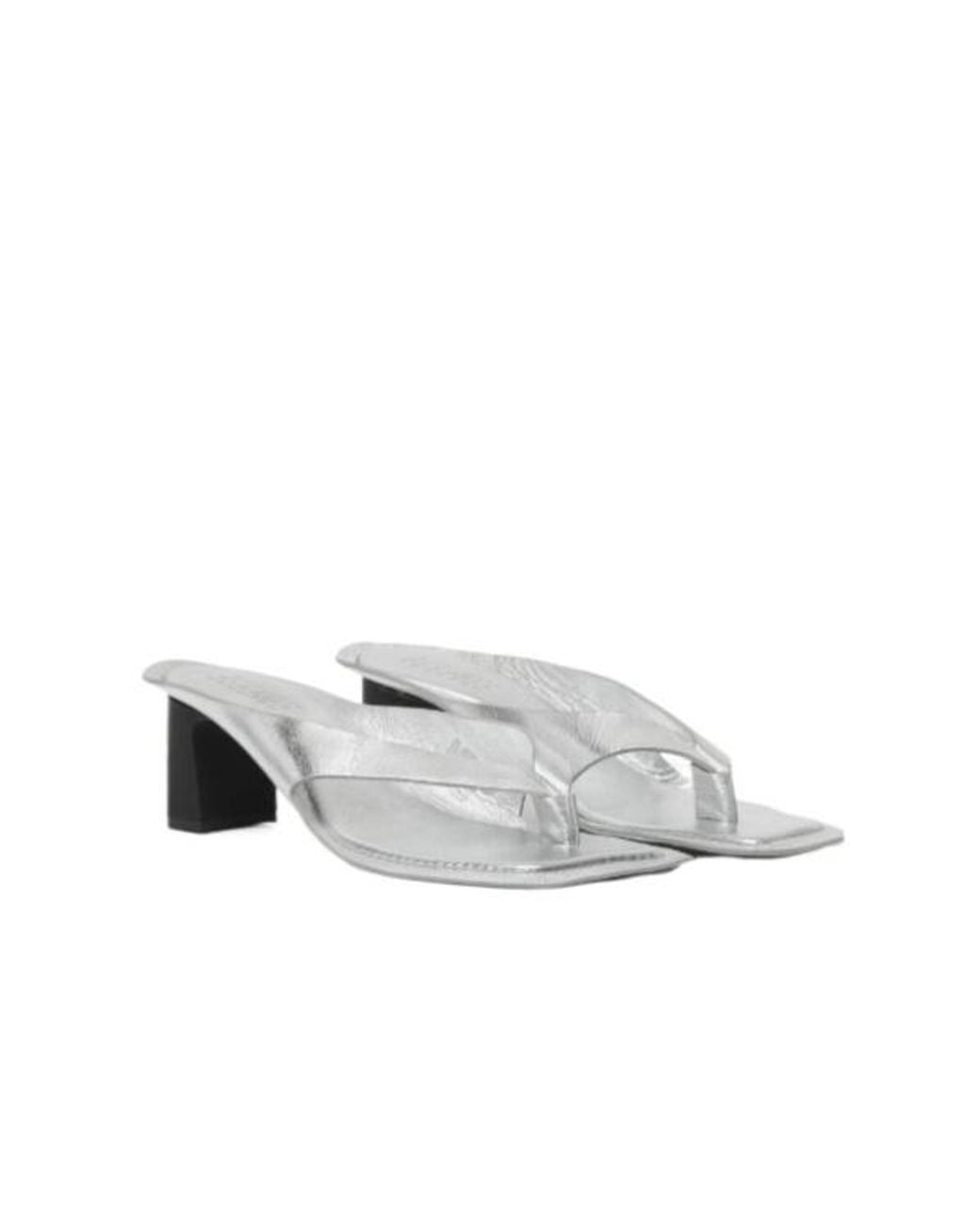MM6 by Maison Margiela White Anatomic Flip Flop Mules