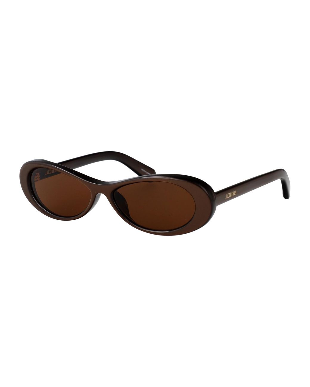 Jacquemus Brown Oval-Frame Sunglasses