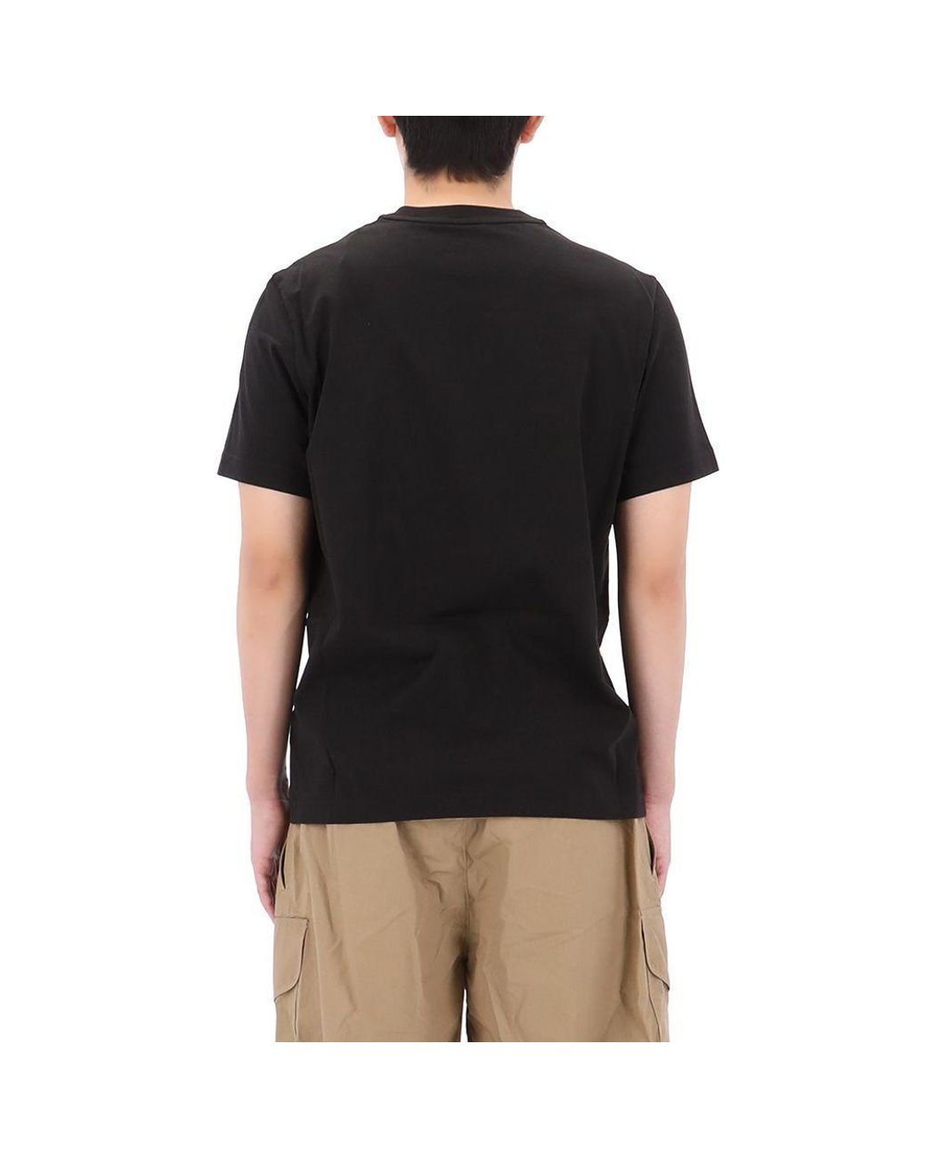 Moncler Black Logo Patch Crewneck T-Shirt for men