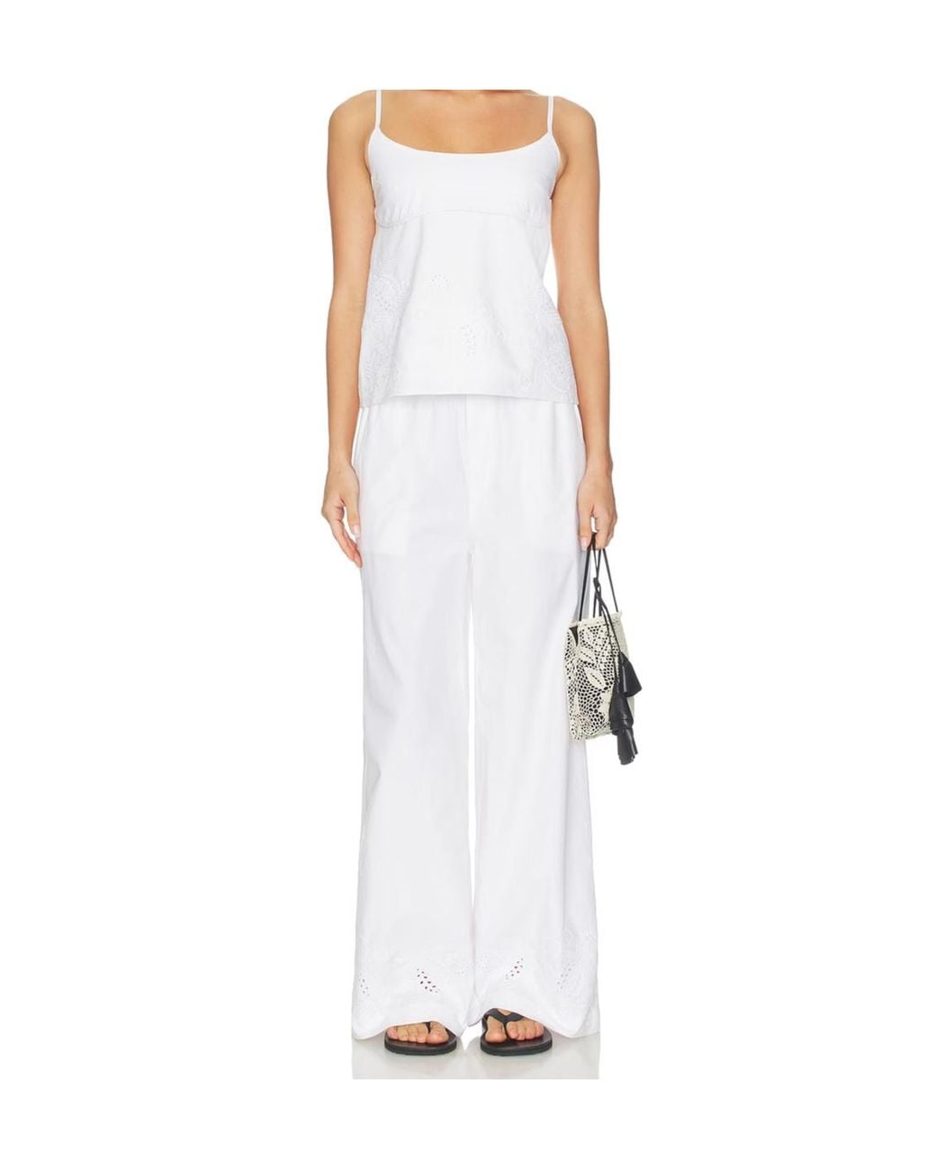 Rag & Bone White Drawstring Casual Pants