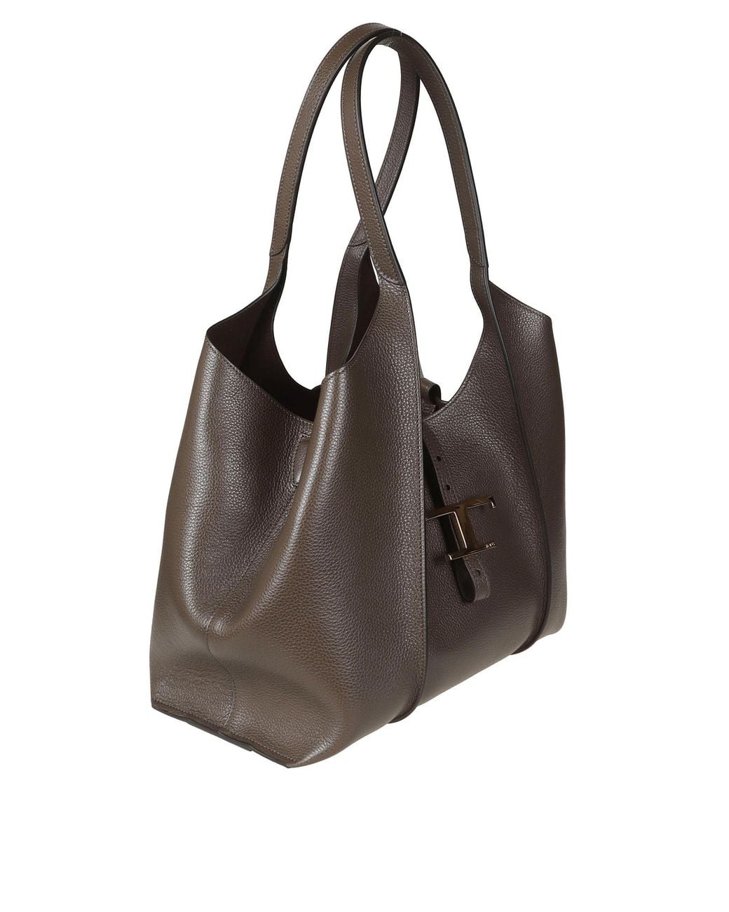 Tod's Brown T Timeless Logo-Detail Handbag
