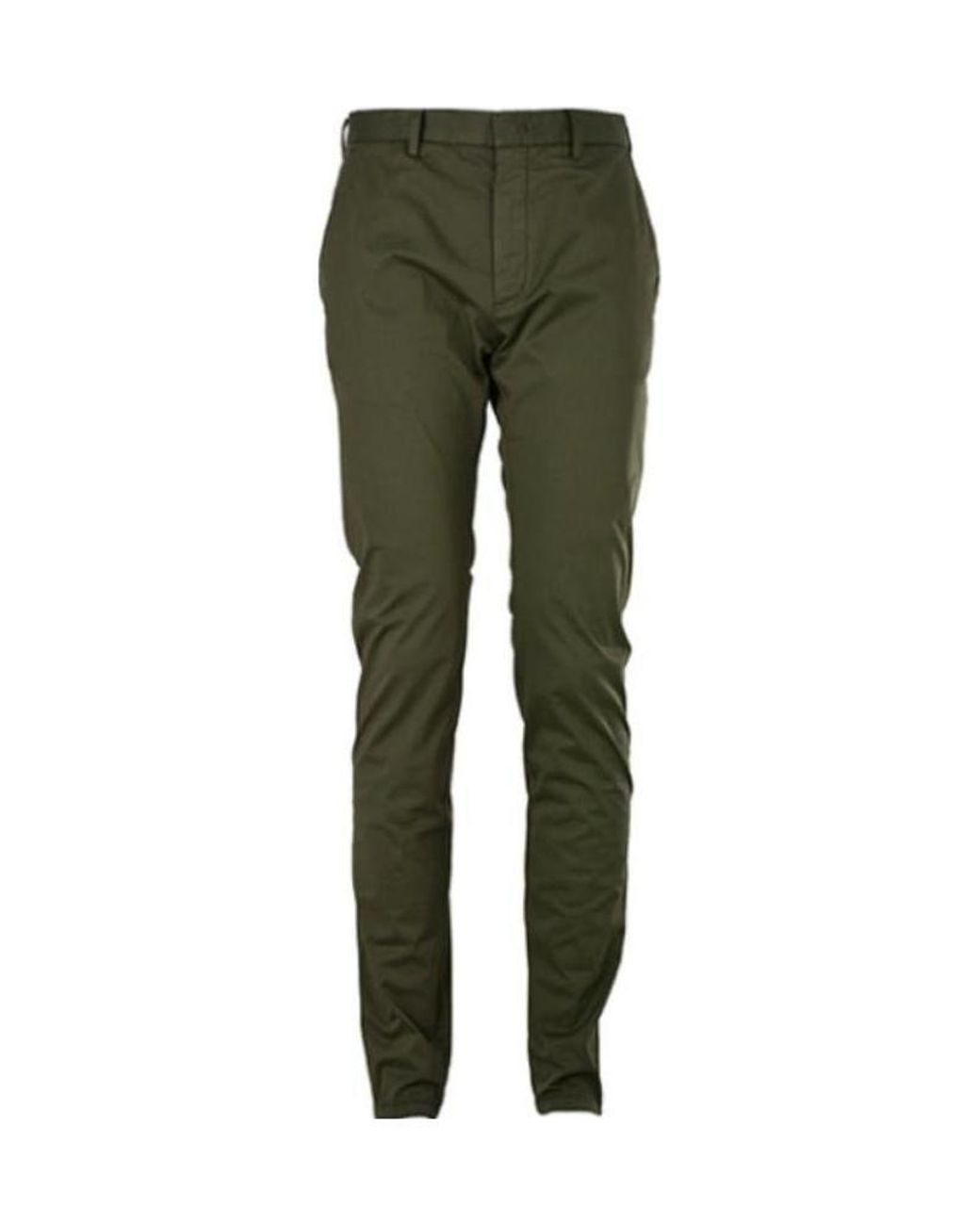 Zegna Green Belt-Loop Casual Pants for men