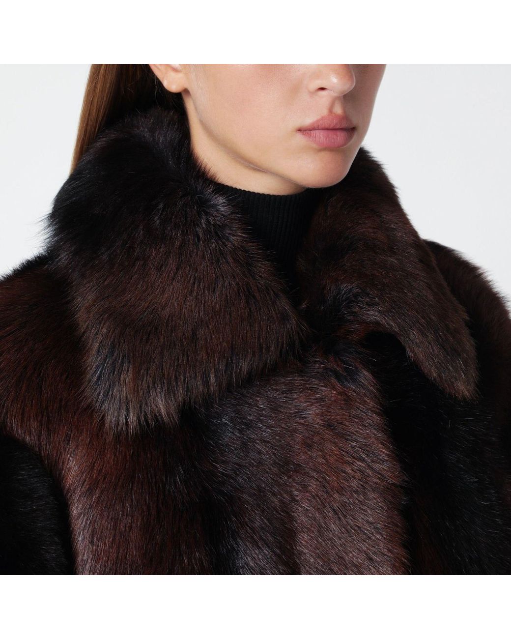 Arma Brown Long Fur Coat