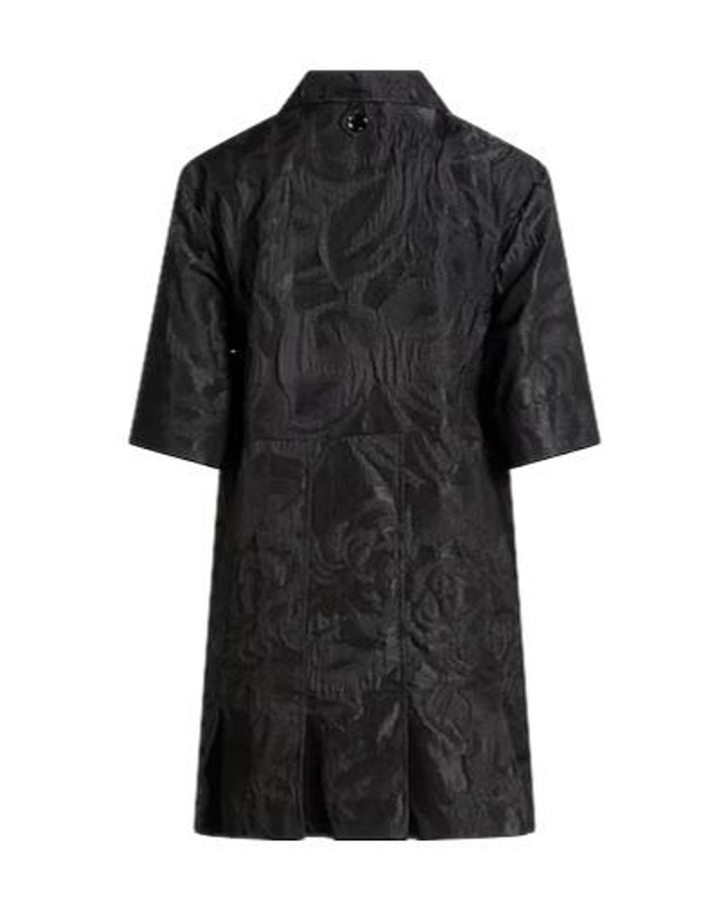 Ganni Black Satin Dress