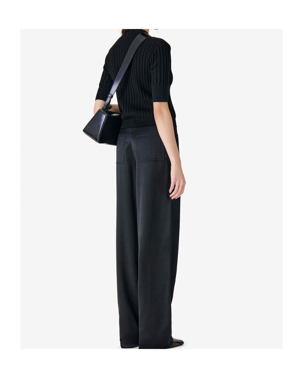 IRO Black Corded Sweater With Buttons