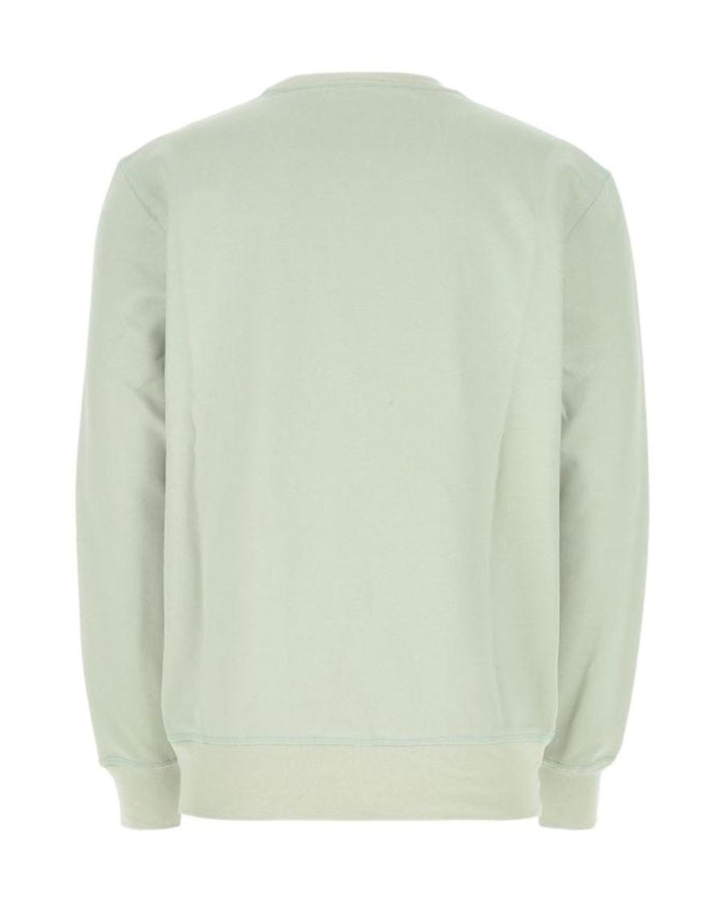McQueen Green Logo Embroidered Crewneck Sweatshirt for men