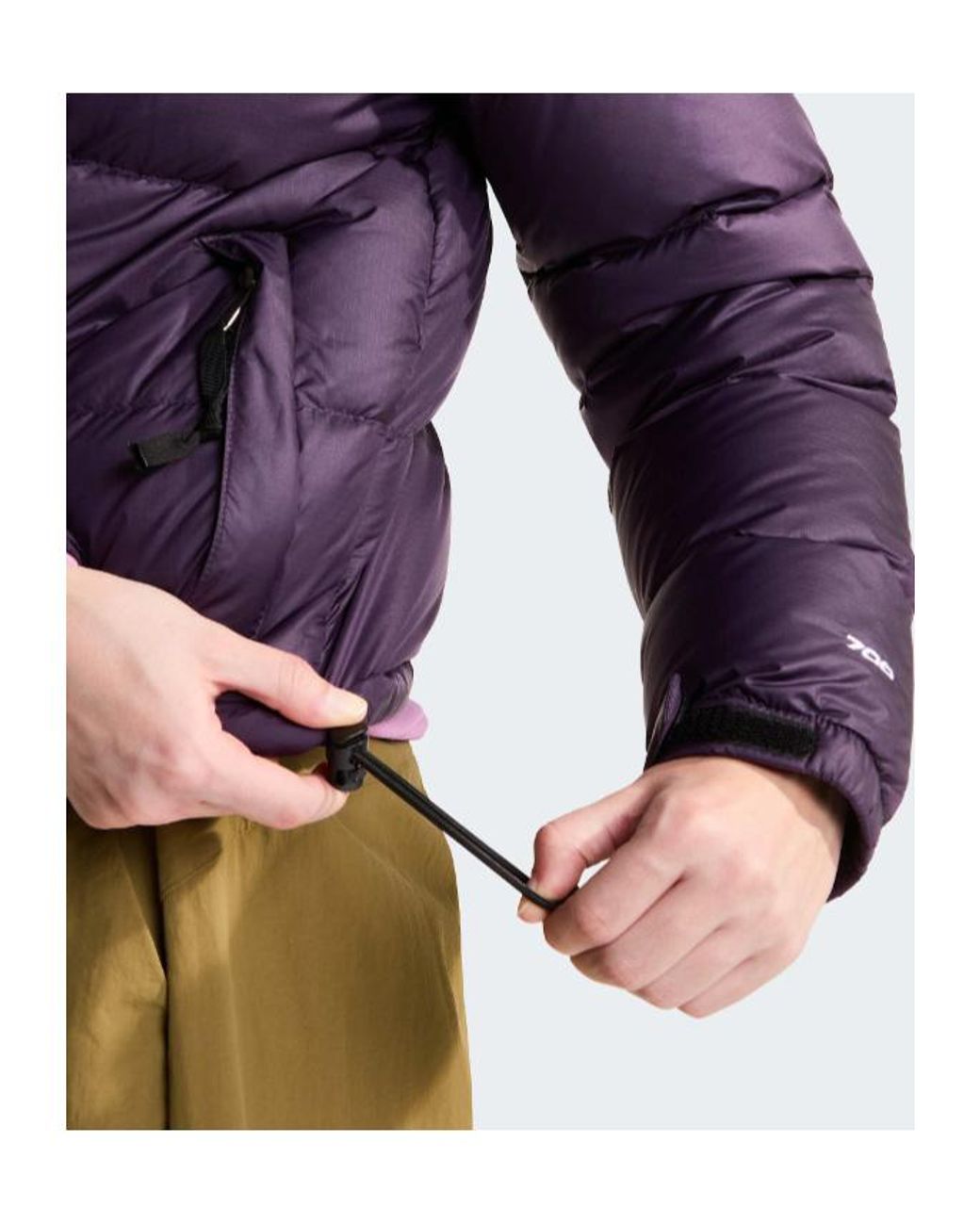 The North Face Purple Zip Padded Jacket
