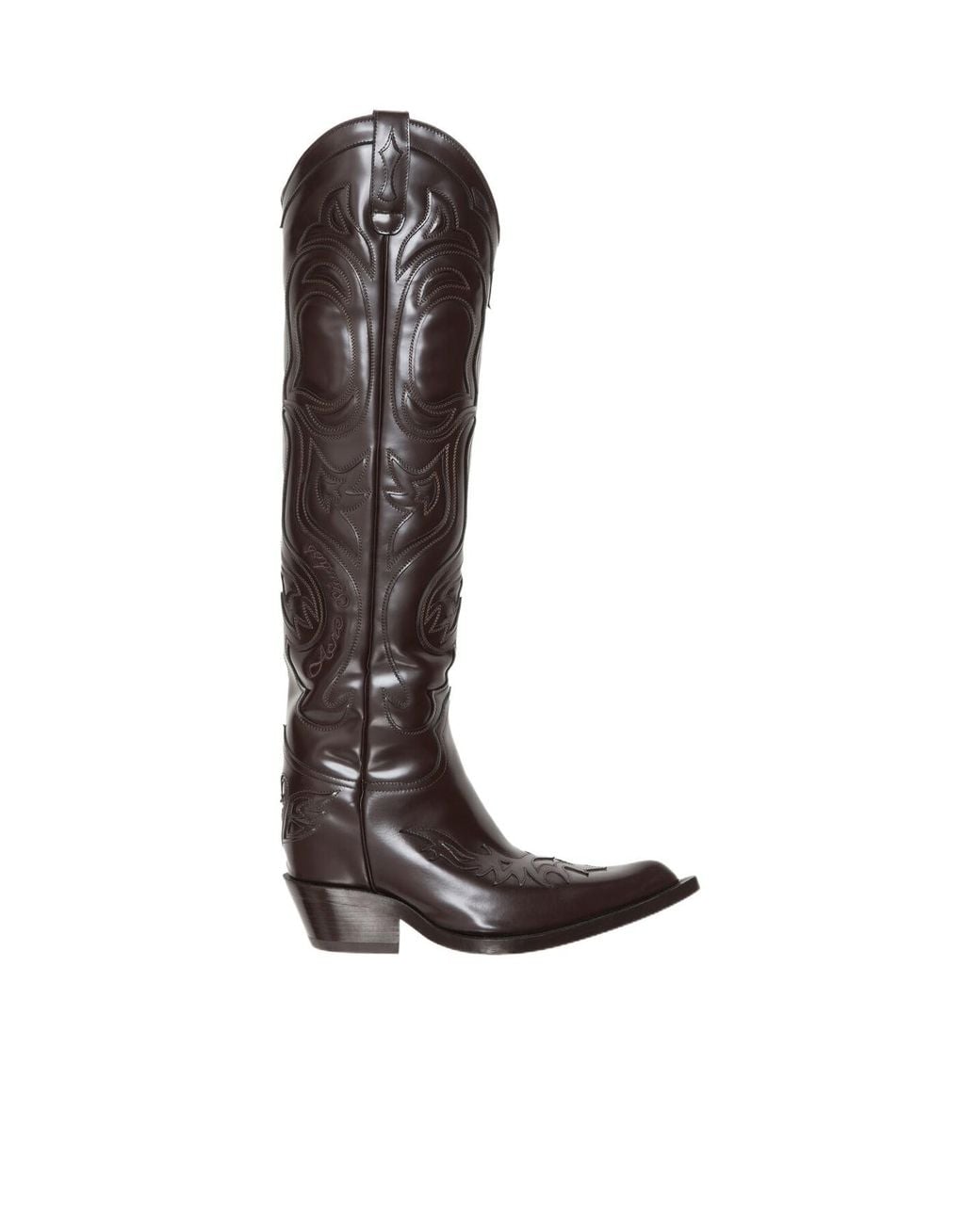 Acne White Pointed-Toe Boots