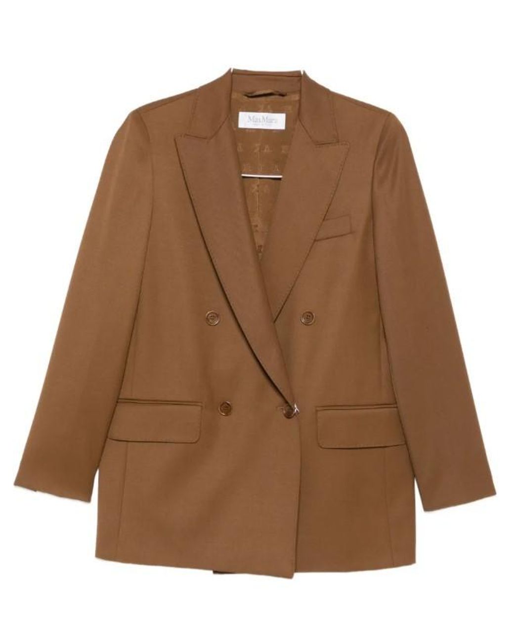 Max Mara Brown Long-Sleeved Suit Jacket