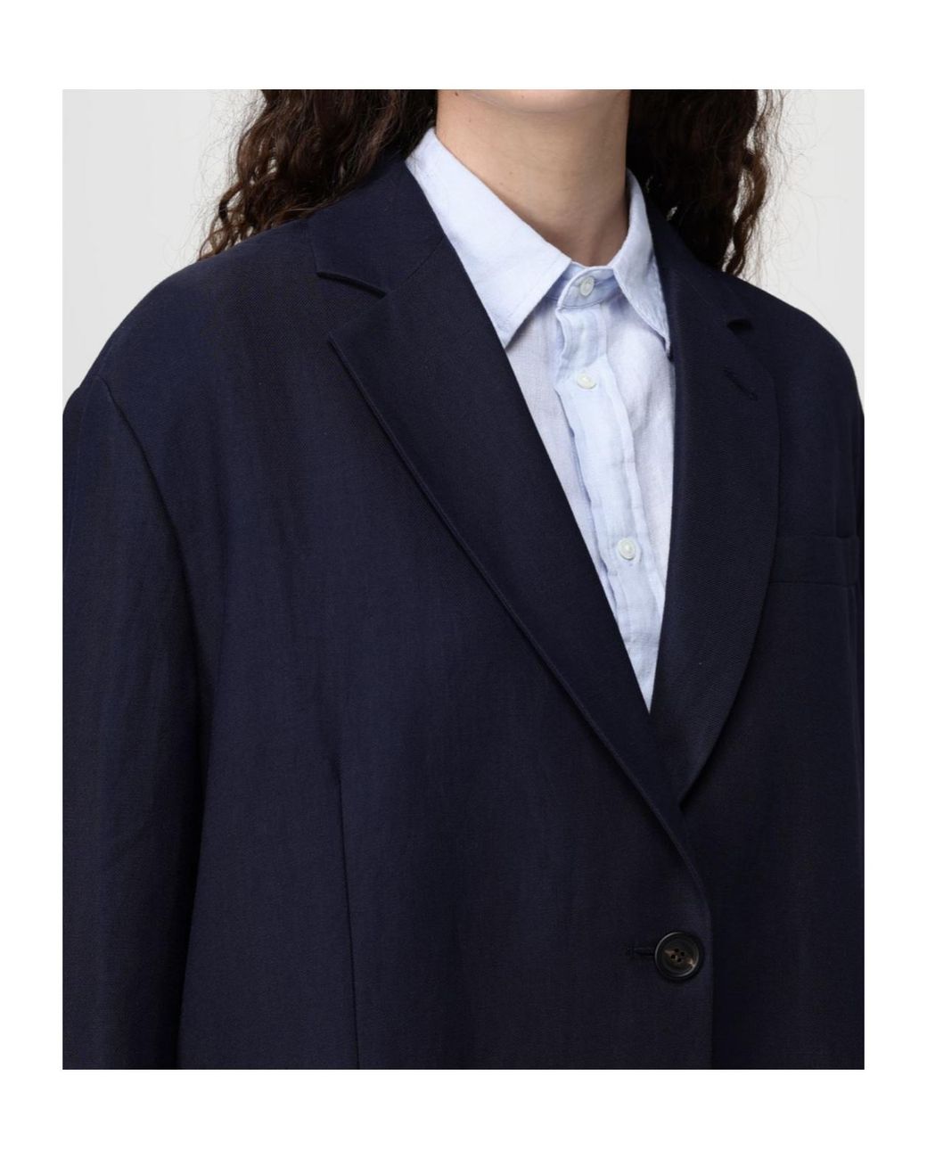 Brunello Cucinelli Blue Single Breasted Blazer