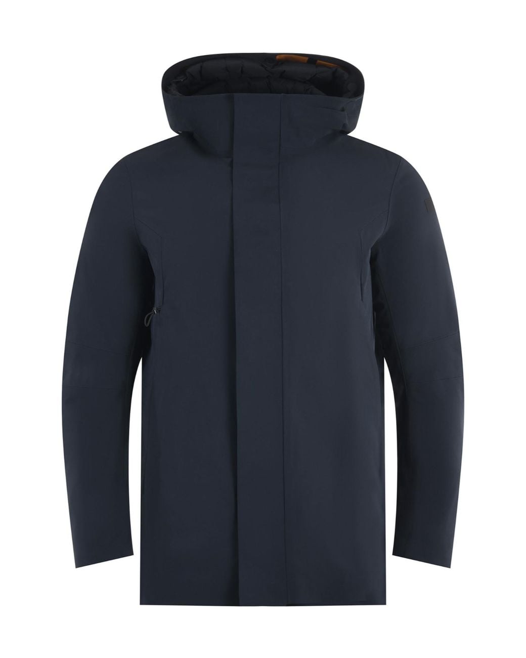 Rrd Blue Color Detachable Hooded Coat for men