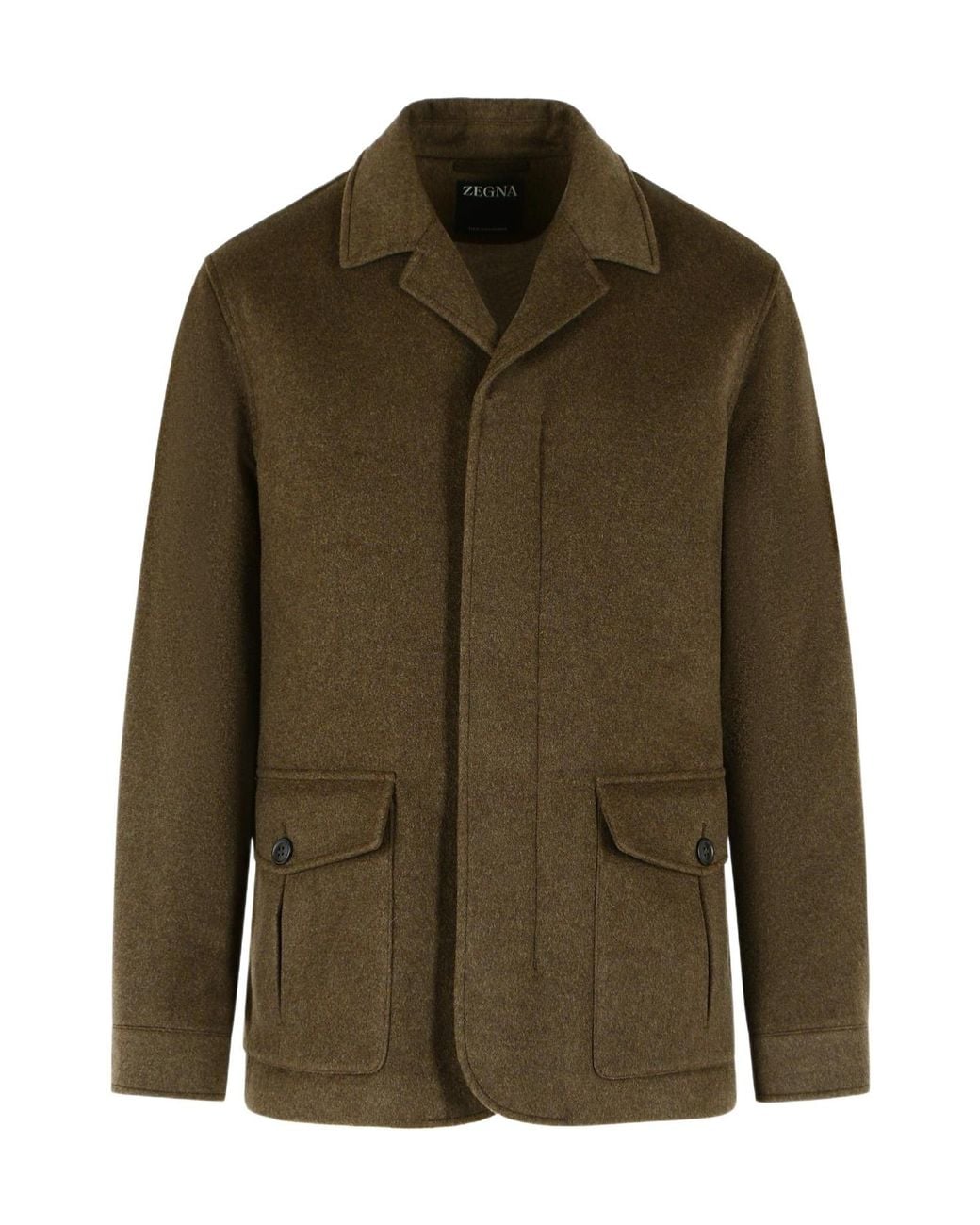 Zegna Green 'Elements Oasi' Cashmere Jacket for men