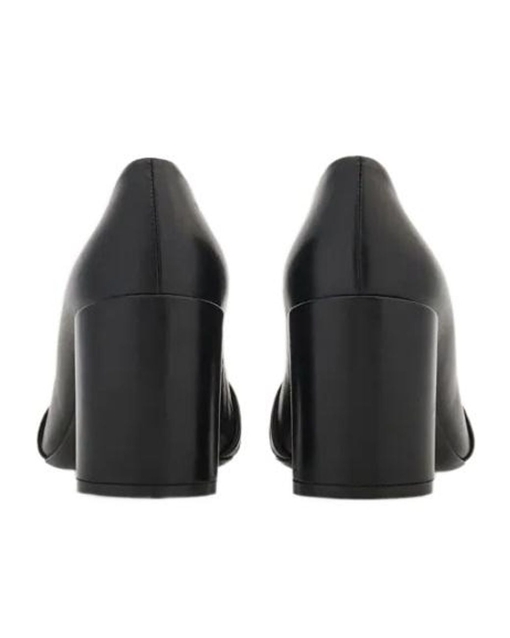 Ferragamo Black Gancini Decorated High Heels