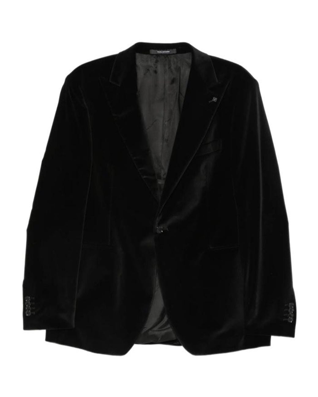 Tagliatore Black Long-Sleeved Suit Jacket for men