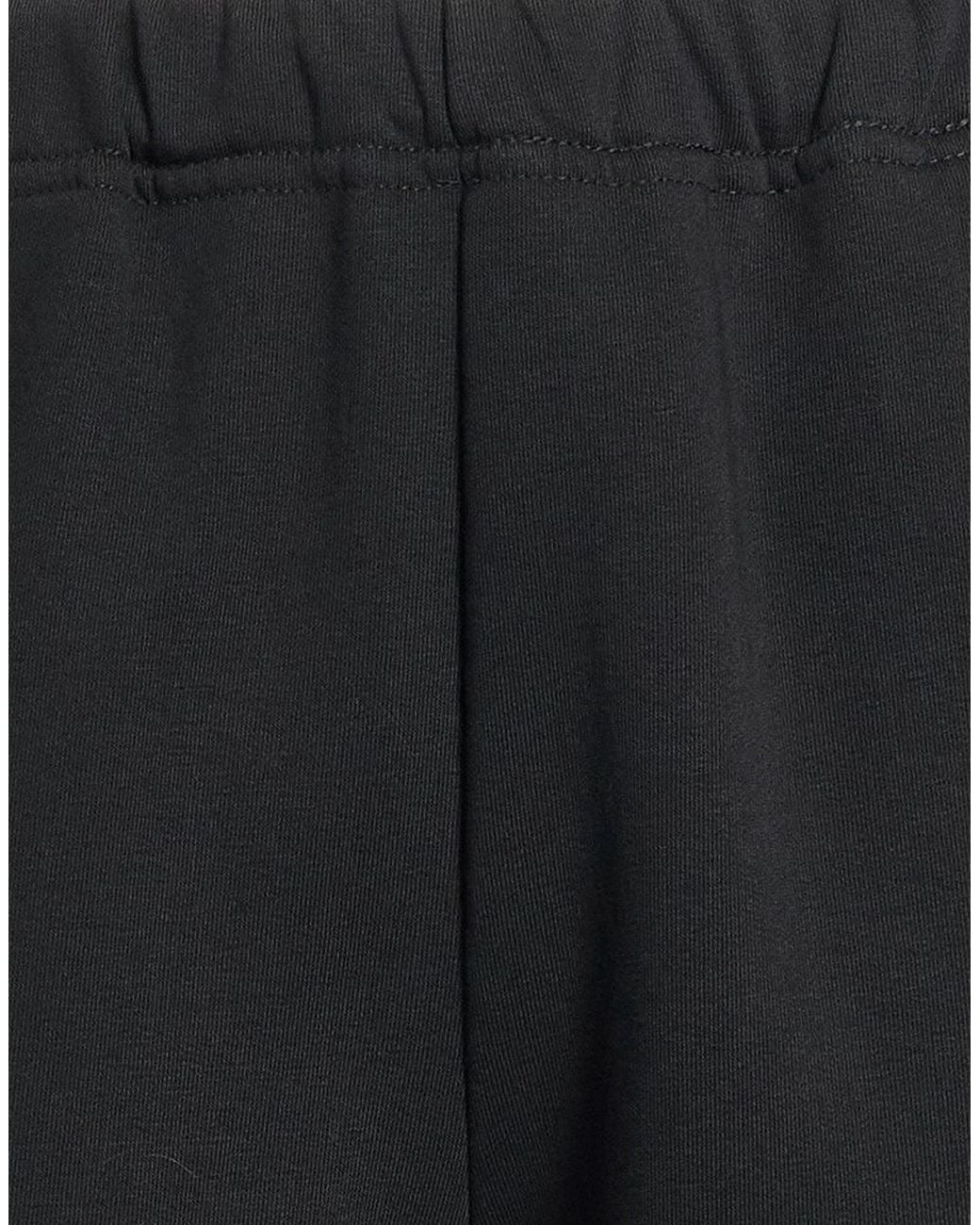 MM6 by Maison Margiela Black Solidcolor Comfortable Sweatpants