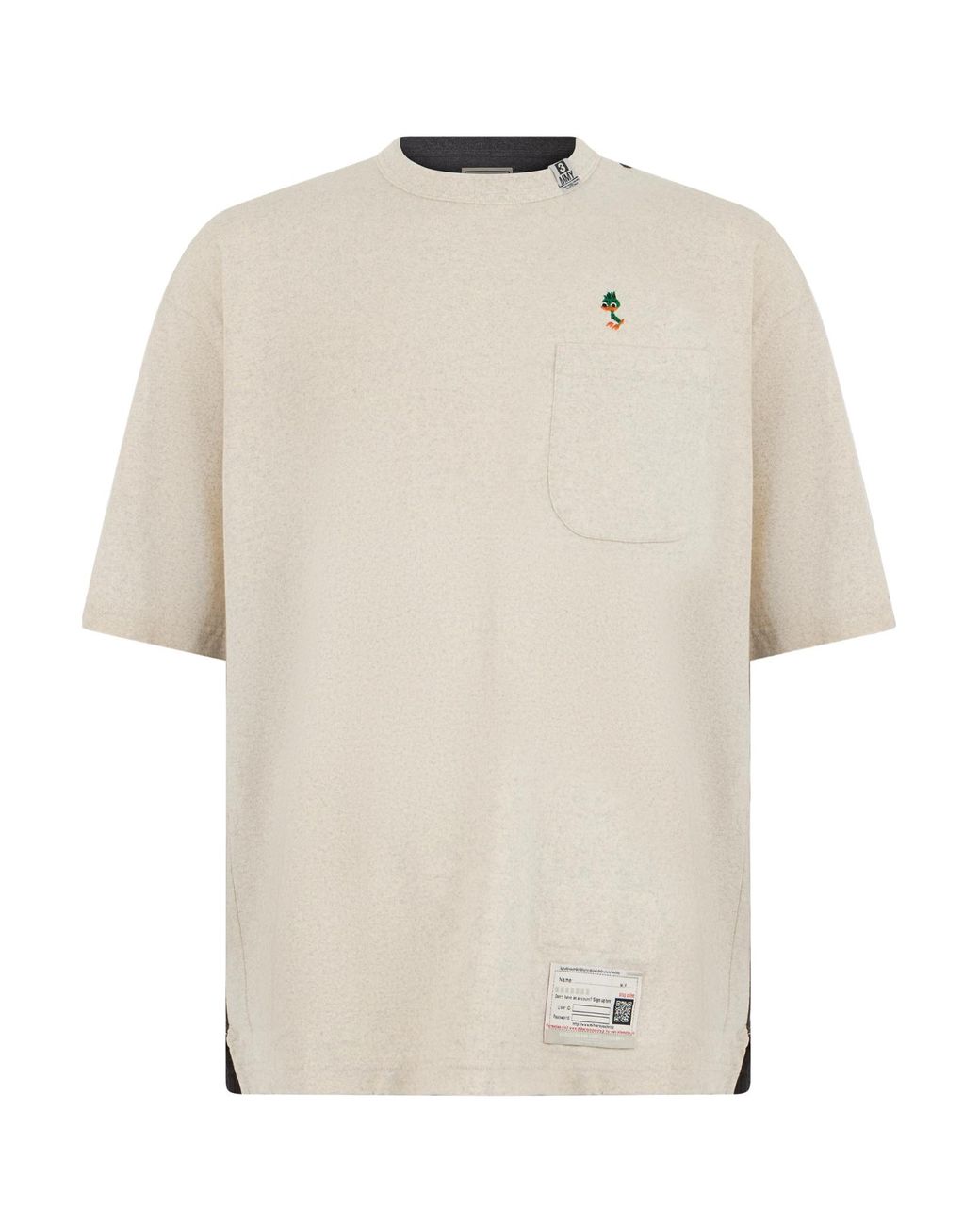 Maison Mihara Yasuhiro White Color-Block Short-Sleeve T-Shirt for men