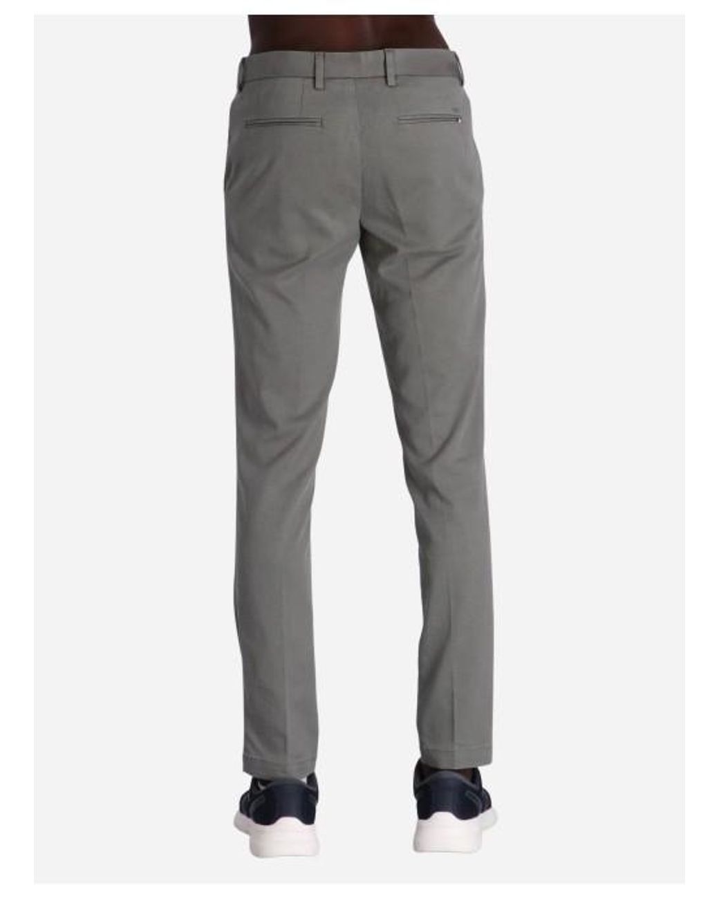 Boss Gray Straight Casual Pants for men