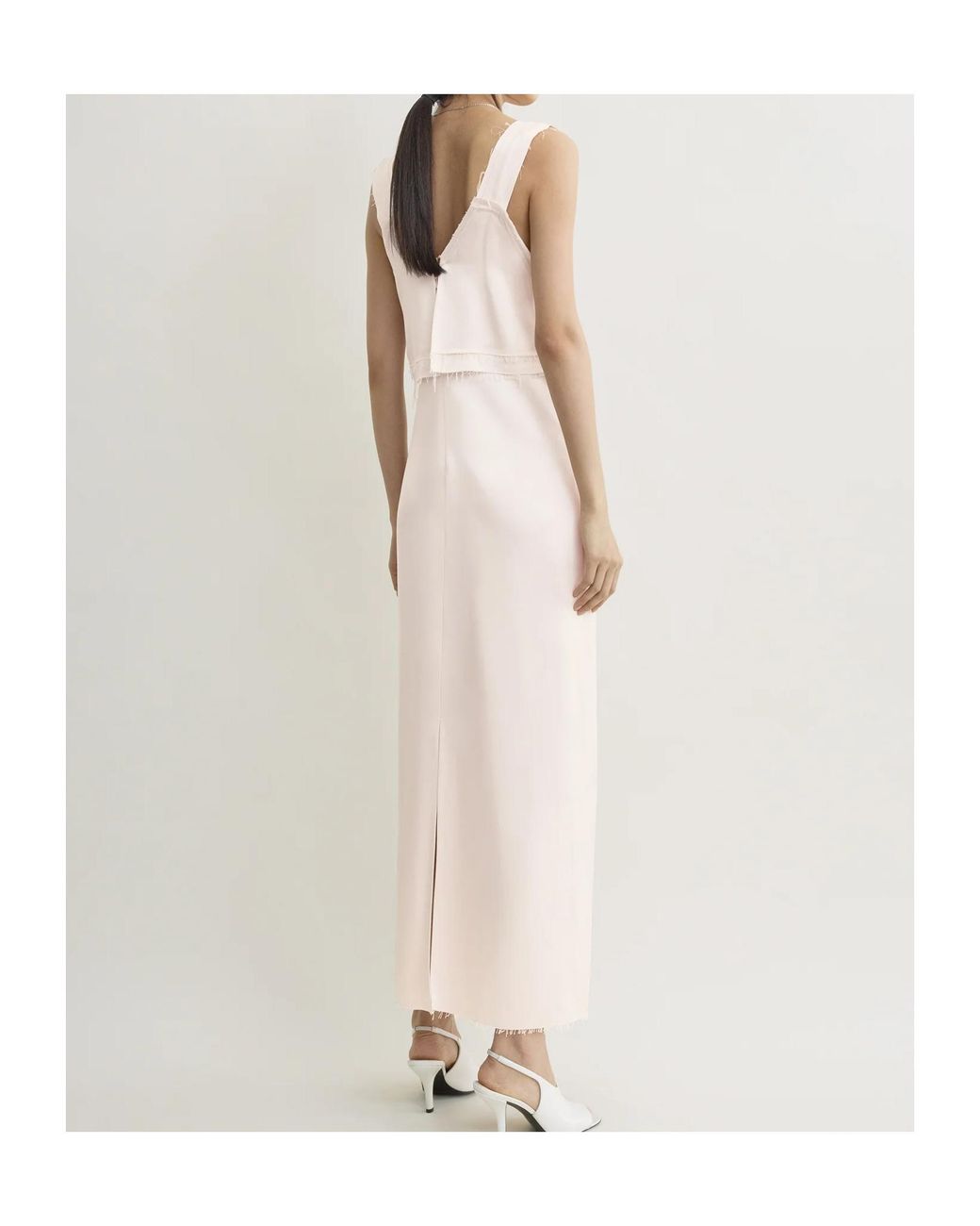 Totême  White Totême V-Neck Slip Dress