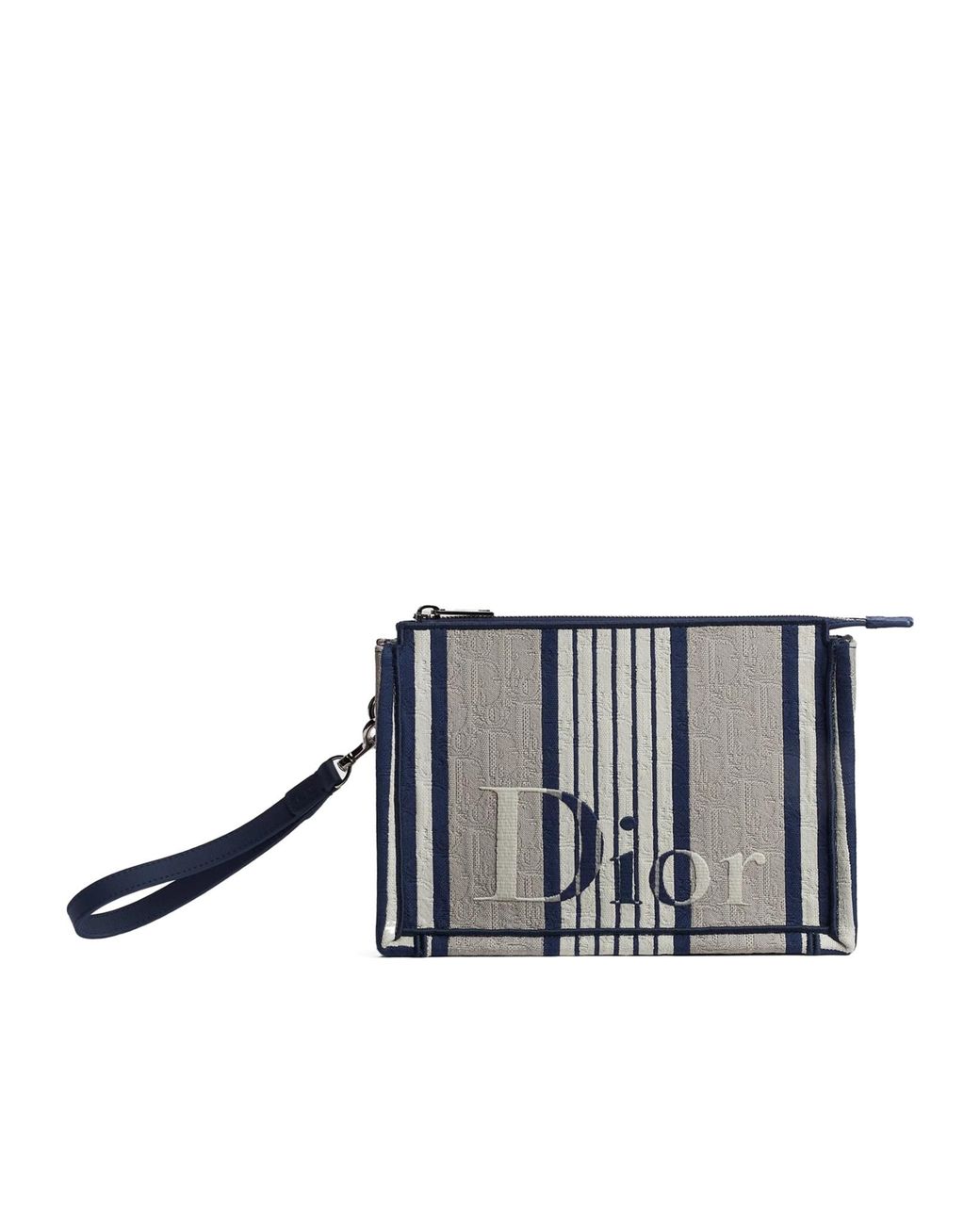 Dior Black Iviera A5 Triangle Pouch for men