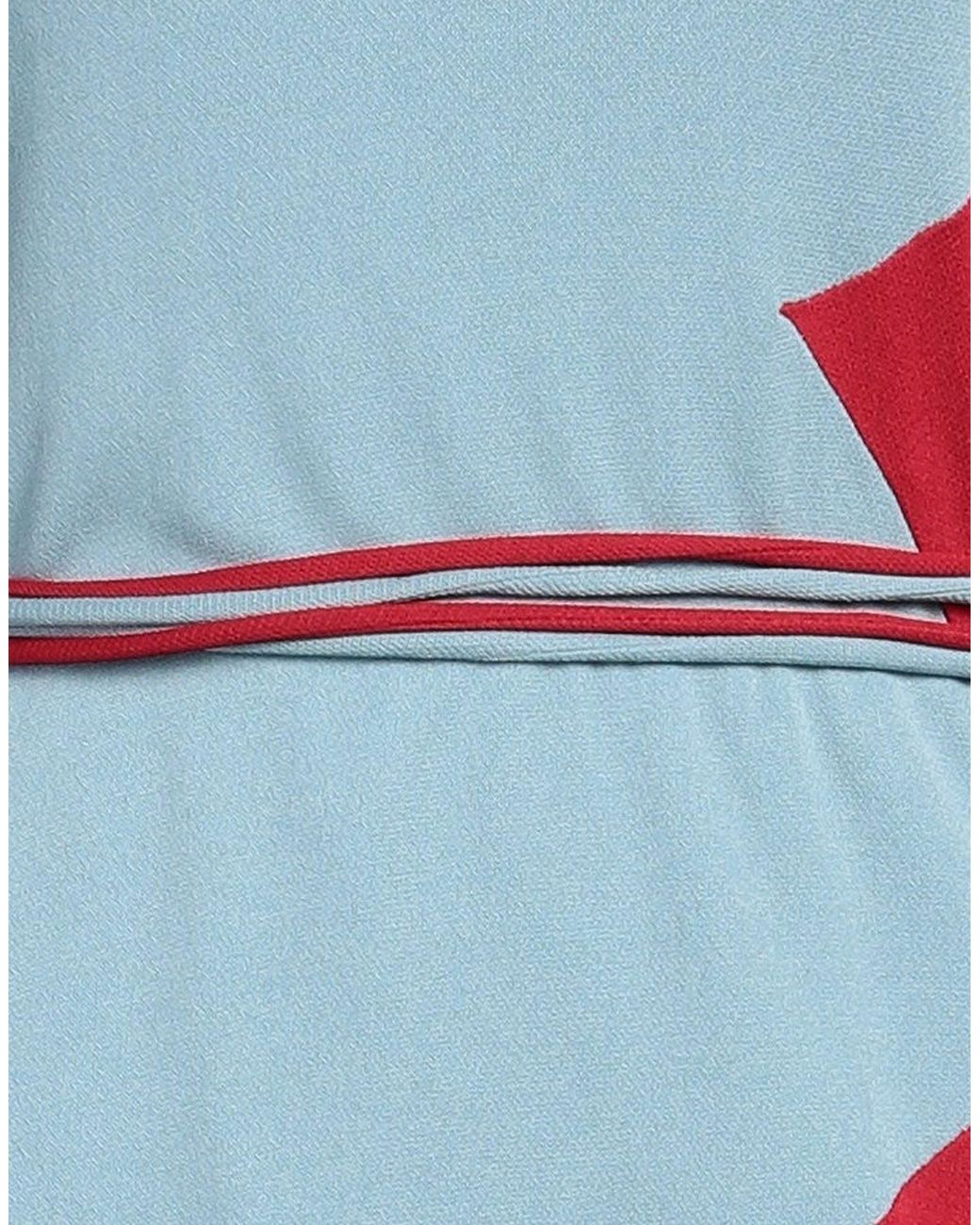 Tory Burch Red Two-Tone Lotus Leaf Skirt
