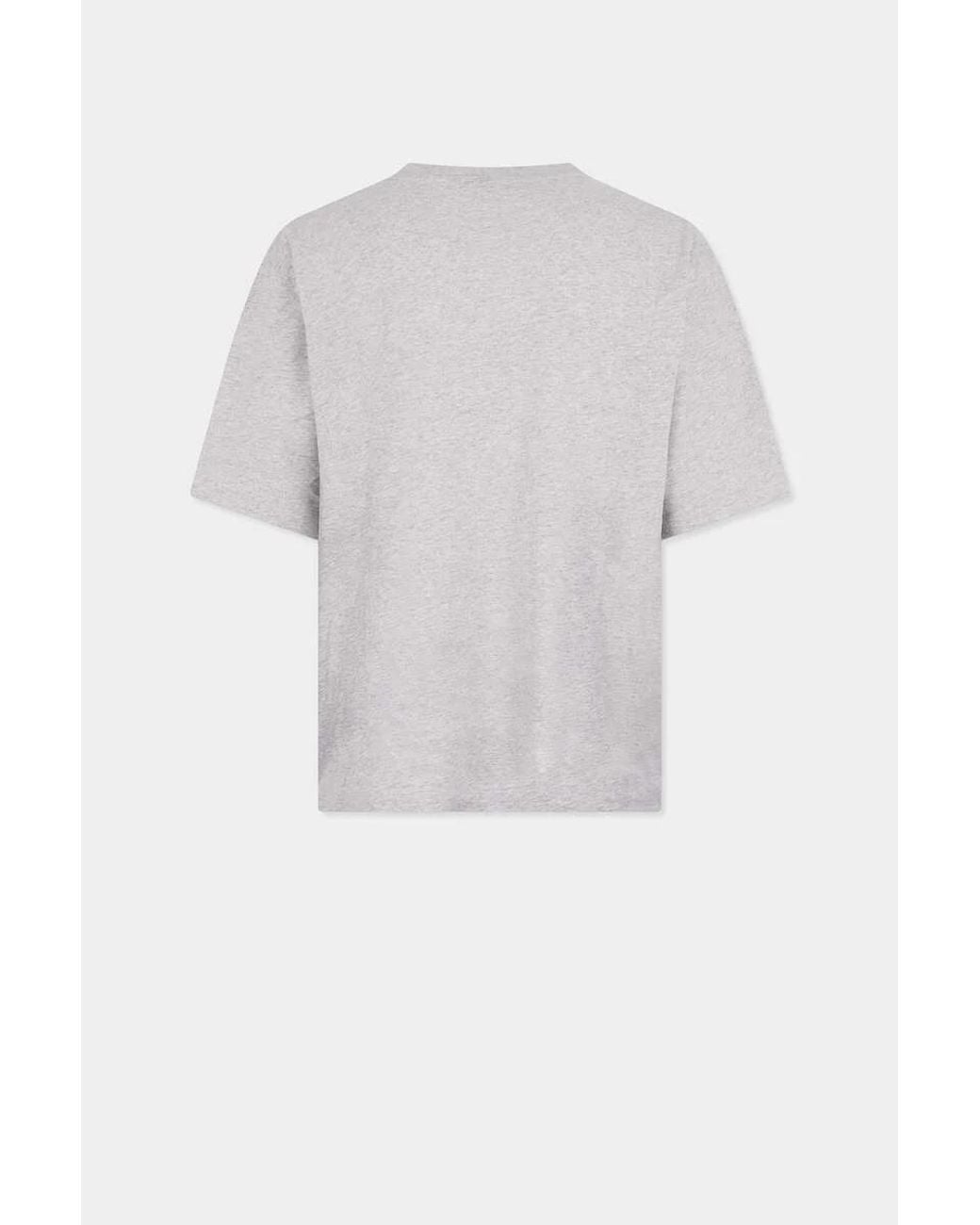 DSquared² White Rider Loose Fit T-Shirt for men