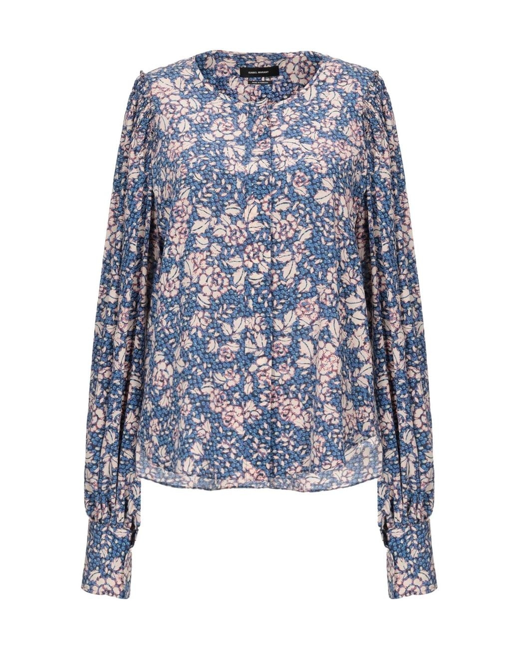 Isabel Marant Blue Patterned Shirts Blouses