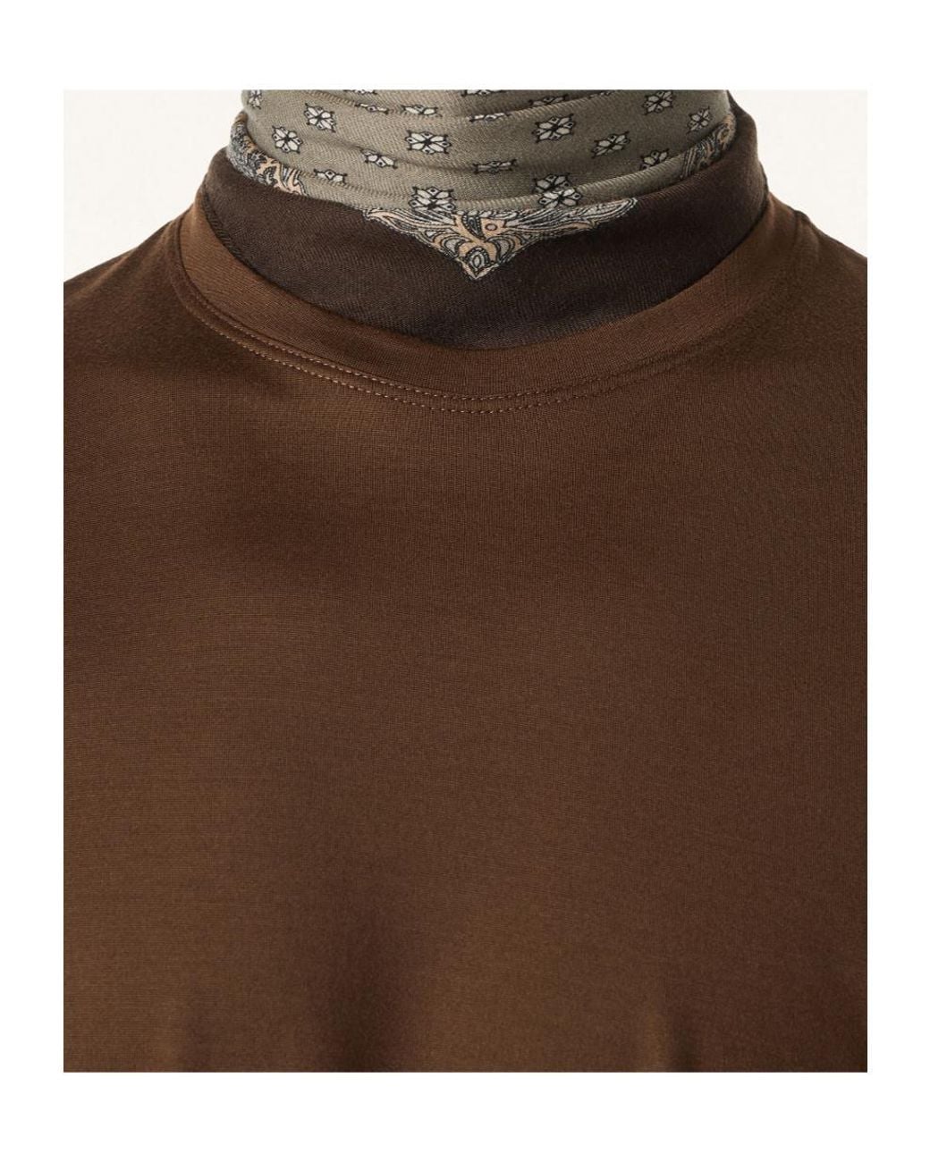 Loro Piana Brown Como The Gift Of Kings T-Shirt for men