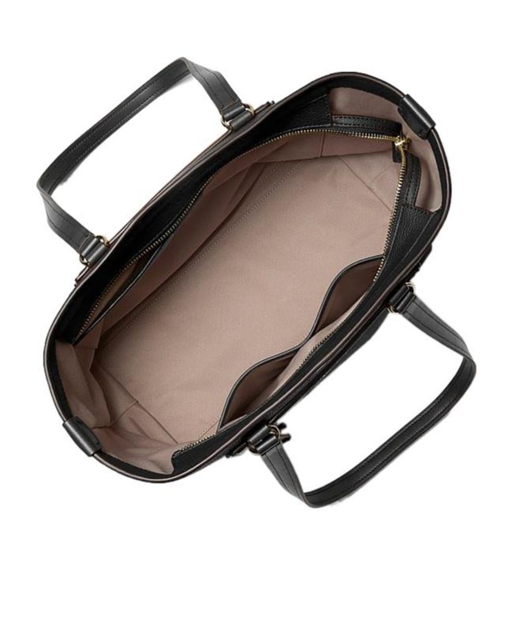 MICHAEL Michael Kors Black Jet Set Travel Medium Pebbled Leather Tote Bag