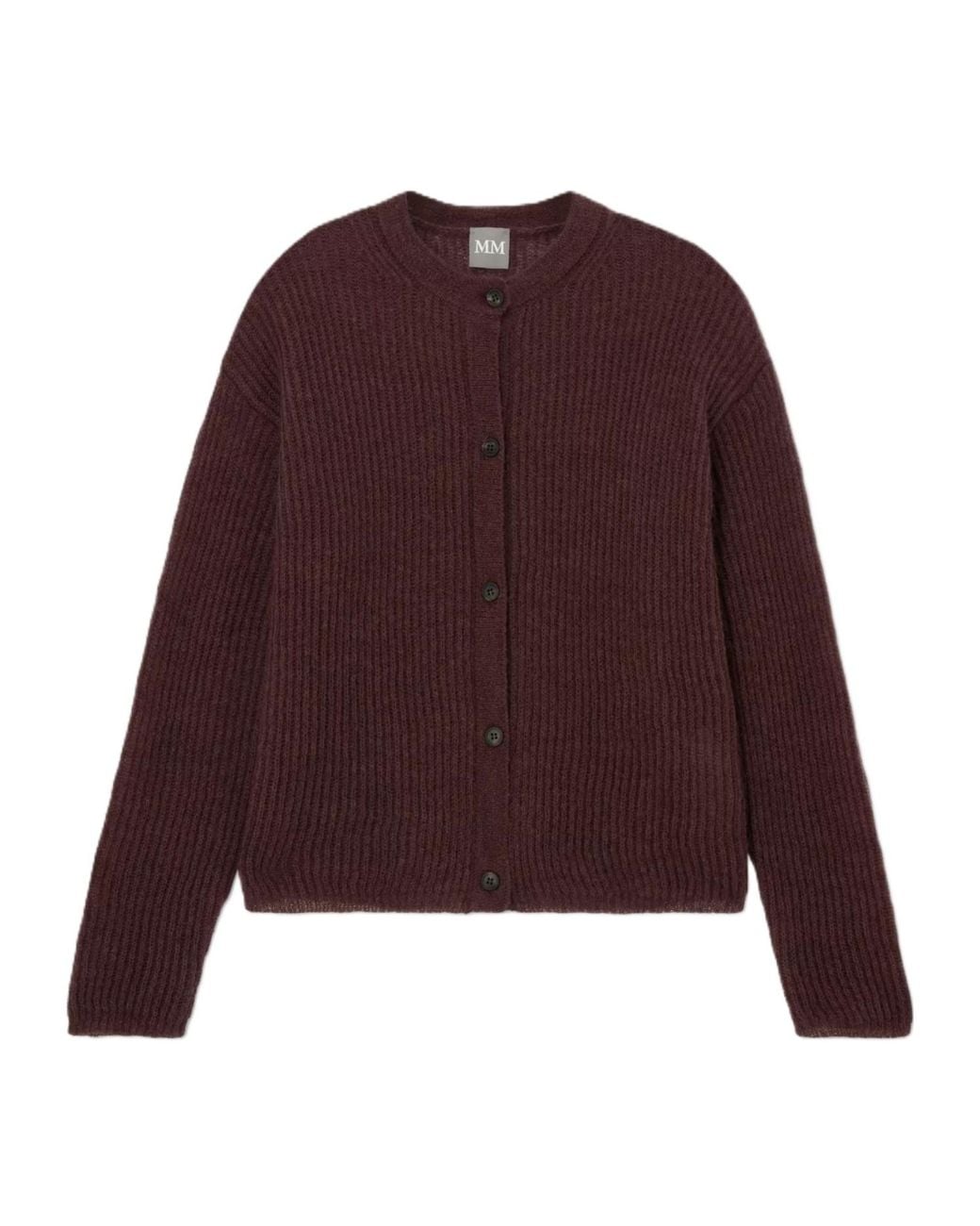 Max Mara Purple Mm By Knitted Cropped Cardigan