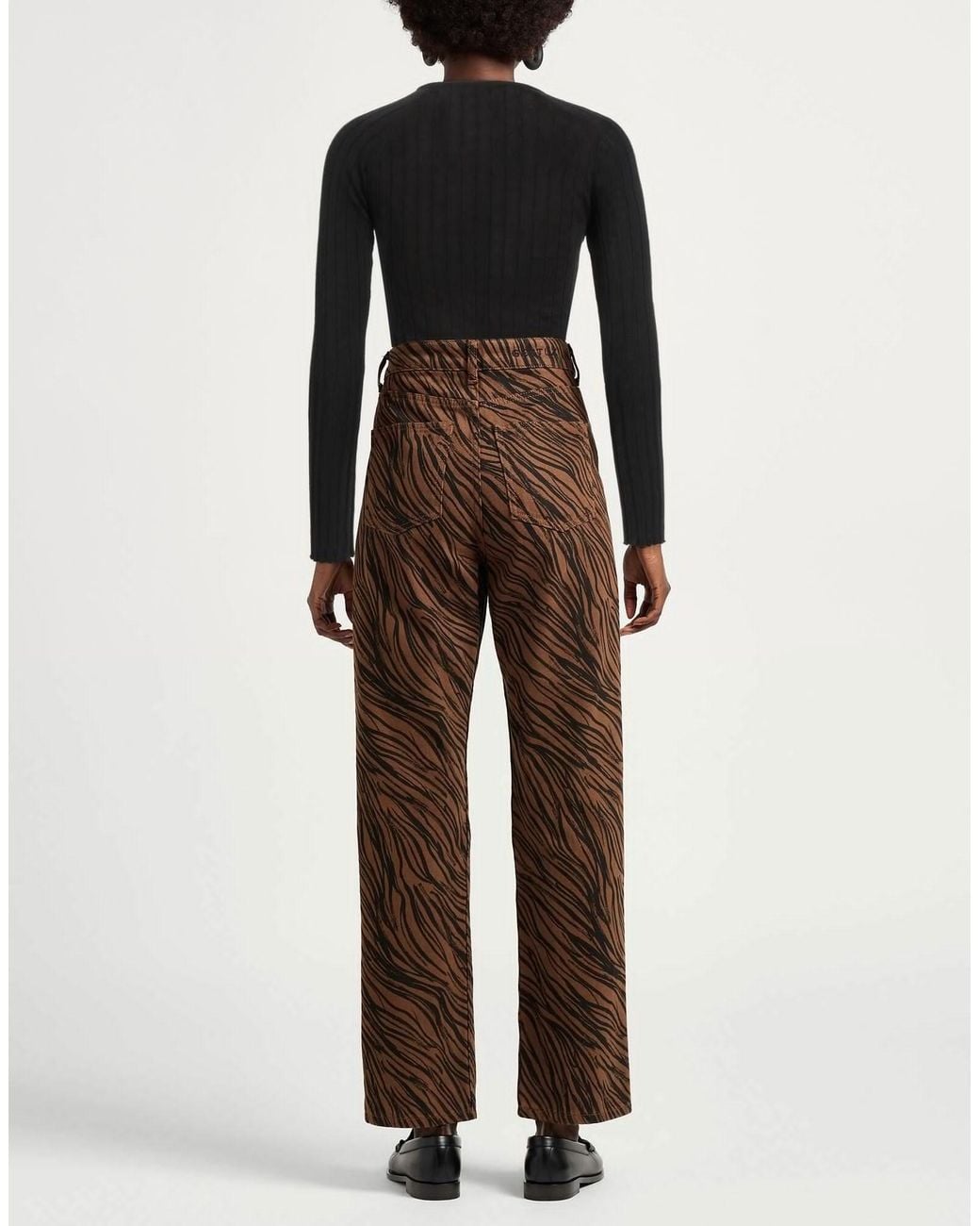 MAX&Co. Black Ribbed-Knit Jumper