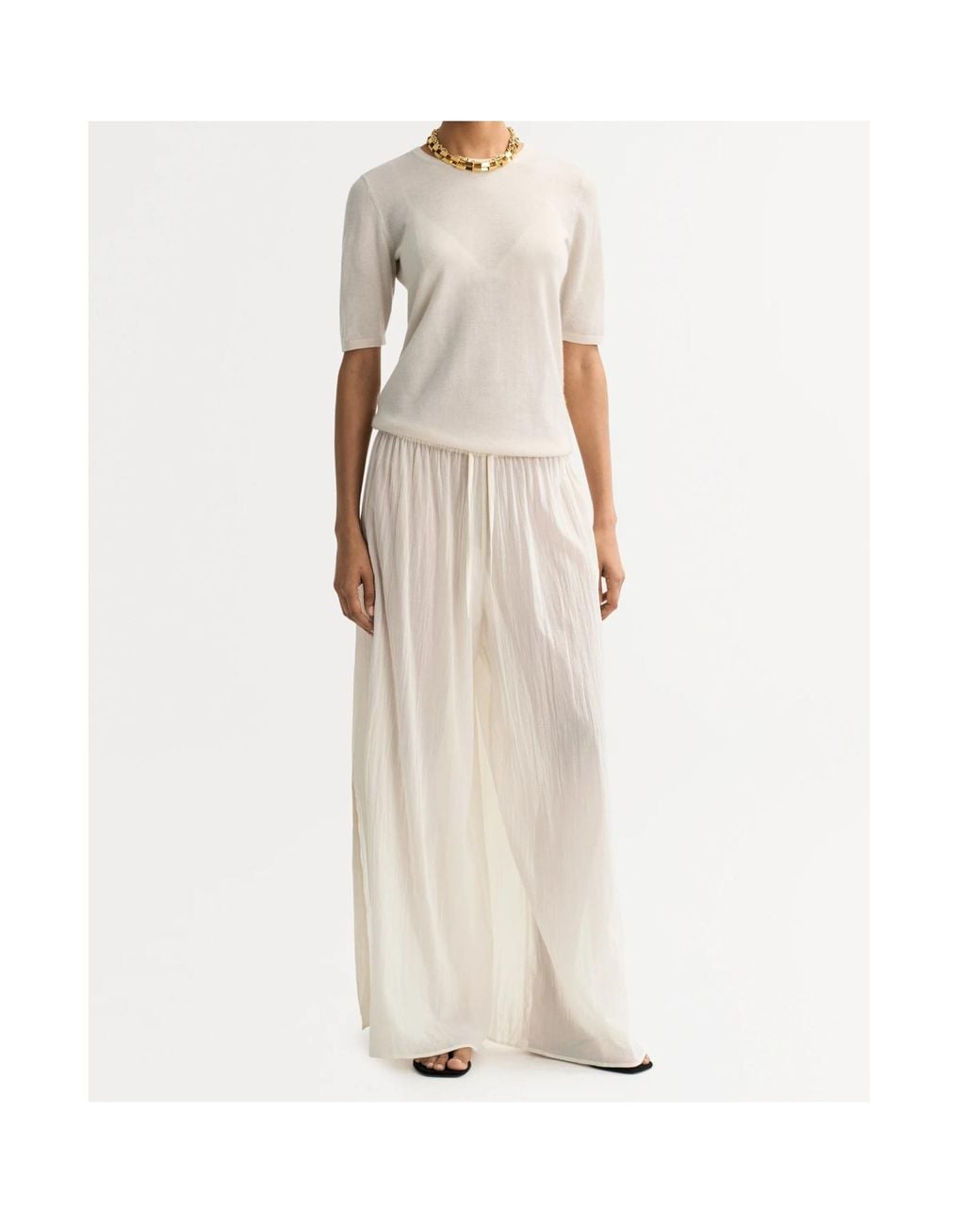 Soft Goat White Short-Sleeve T-Shirt